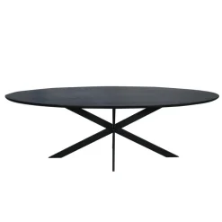 Eettafel Zwart Hout - 210x100x76cm - Ferris
