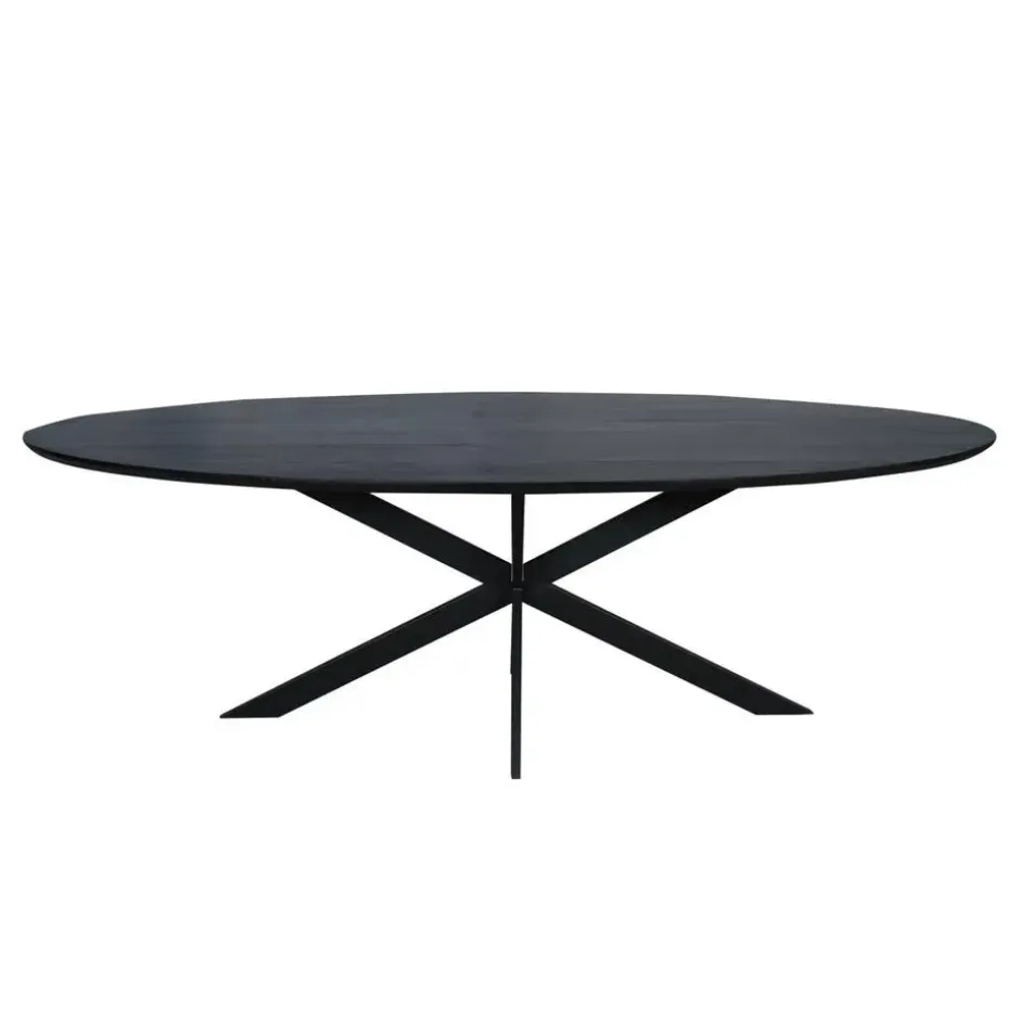 Eettafel Zwart Hout - 210x100x76cm - Ferris