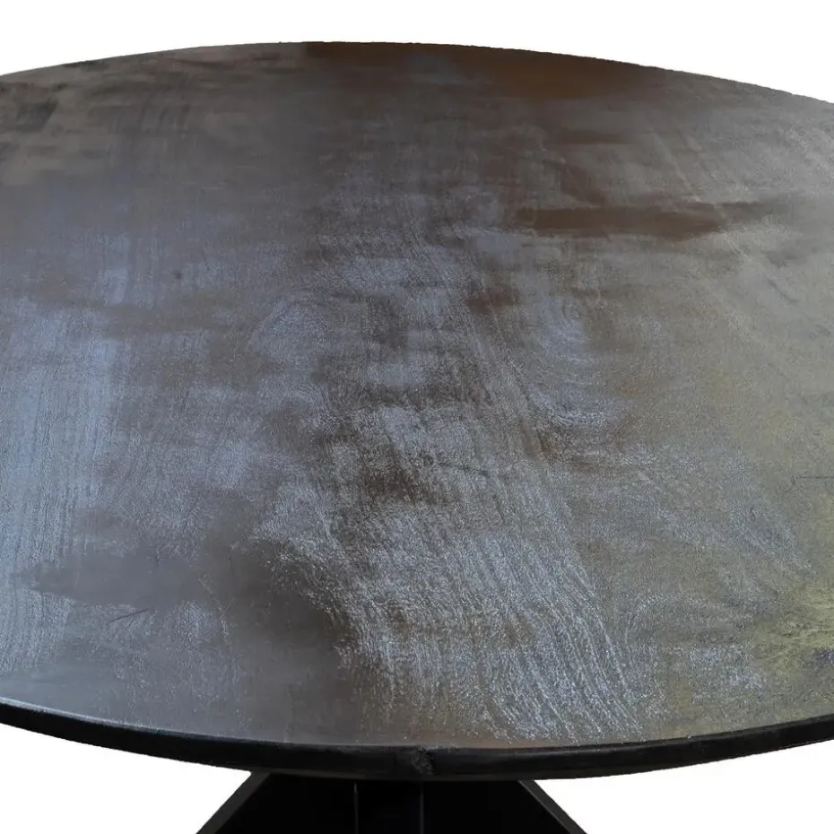 Eettafel Zwart Mangohout - 200x100x78cm - Diamond