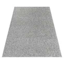 Effen Vloerkleed Laagpolig Lichtgrijs - 140x200 CM