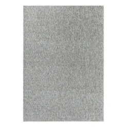 Effen Vloerkleed Laagpolig Lichtgrijs - 240x340 CM