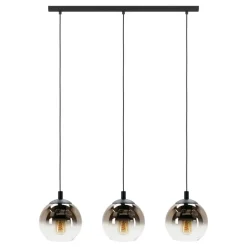 EGLO Ariscani 1 Hanglamp - E27 - 76,5 cm - Koperglas - Zwart
