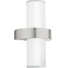 EGLO Beverly Wandlamp - E27 - 35 cm - Zilver/Wit