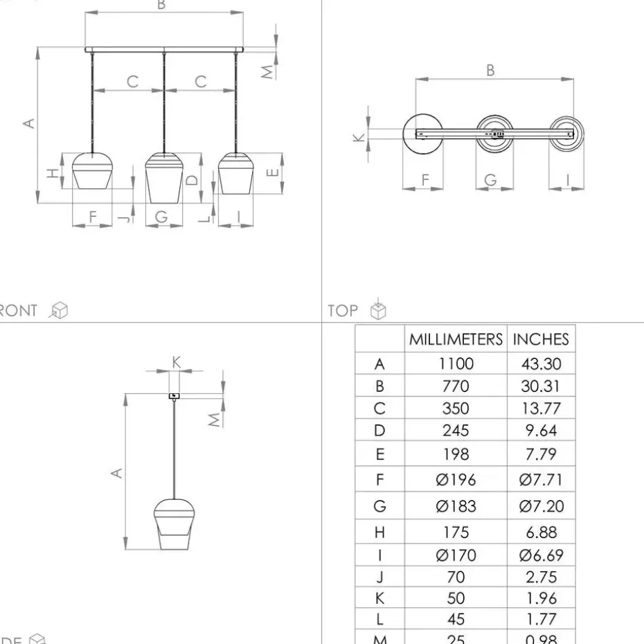 EGLO Cambaito Hanglamp - E27 - 89,5 cm - Zand