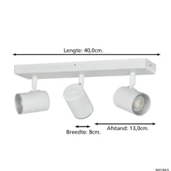 EGLO Consuma 1 Spot - GU10 - 40 cm - Wit