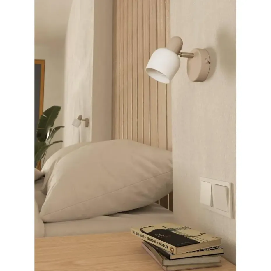 EGLO Corato Spot - E14 - 15.5 cm - Wit/Beige - Glas