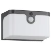 EGLO Croara Solar Wandlamp - LED - 15 cm - Antraciet/Wit