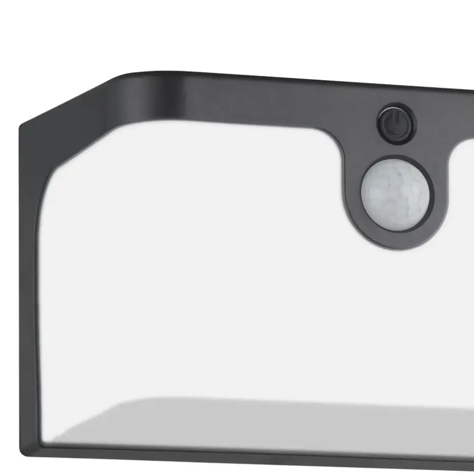 EGLO Croara Solar Wandlamp - LED - 15 cm - Antraciet/Wit