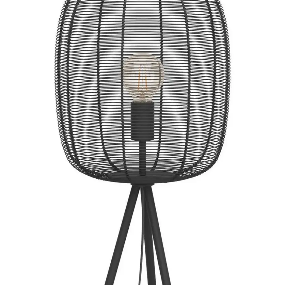 EGLO Derwen Vloerlamp - E27 - Metaal - Zwart