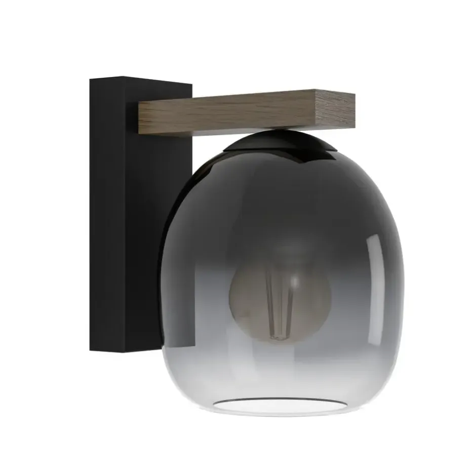 EGLO Filago Wandlamp - E27 - Bruin, zwart