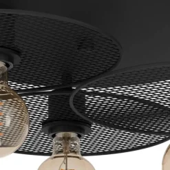 EGLO Ikeston Plafondlamp - E27 - Ø 53 cm - Zwart - Staal