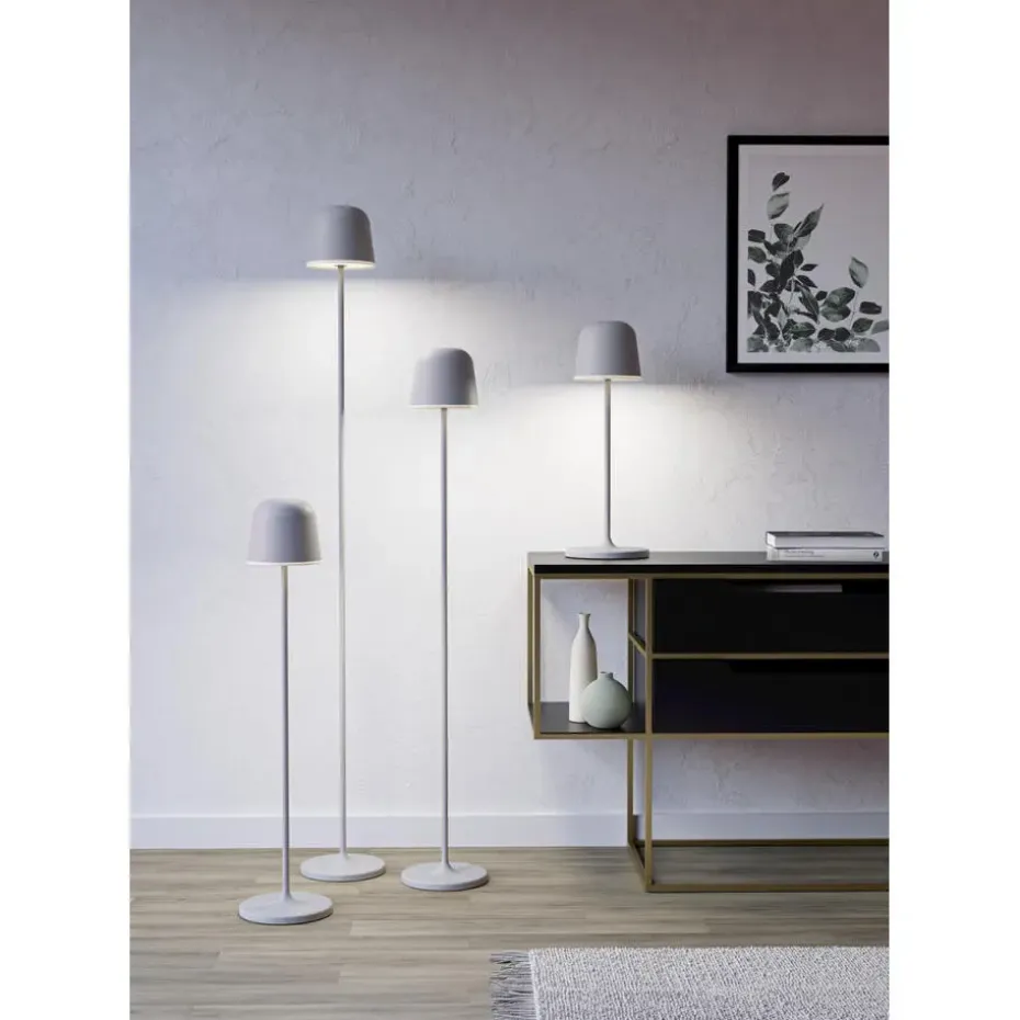 EGLO Mannera-L Staande lamp - USB-C - H 140 cm - Grijs