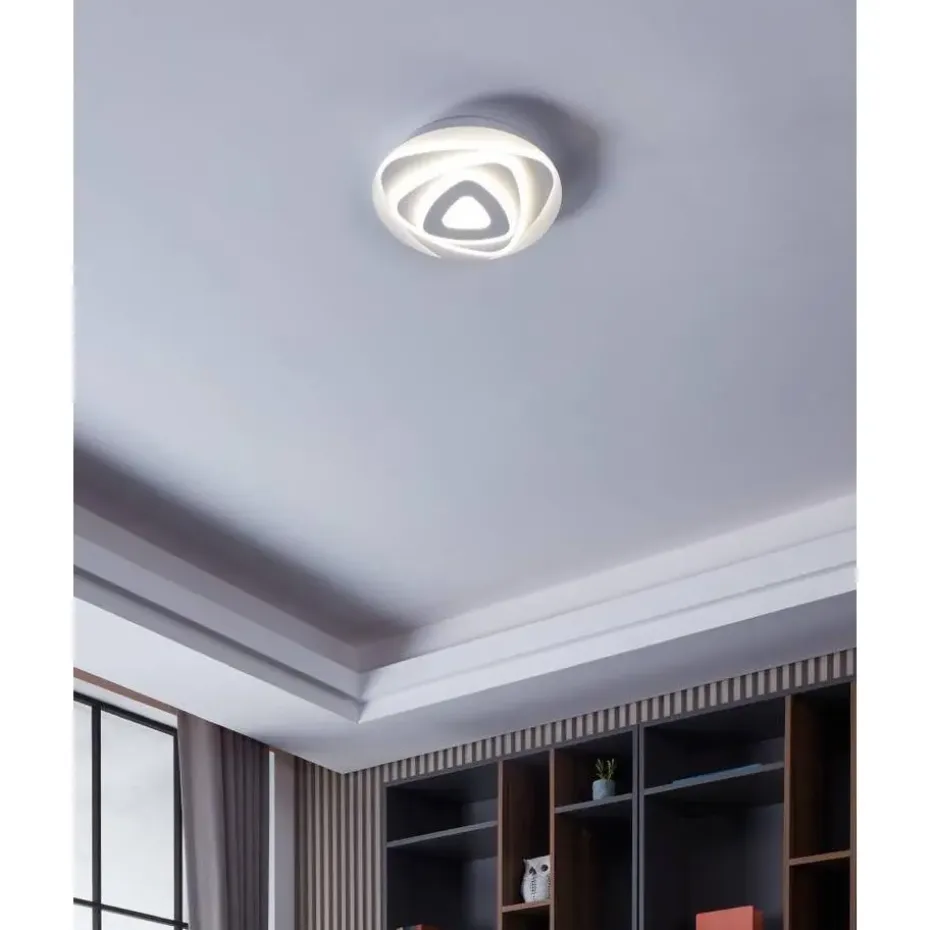 EGLO Palagiano Plafondlamp - LED - Ø 30 cm - Wit