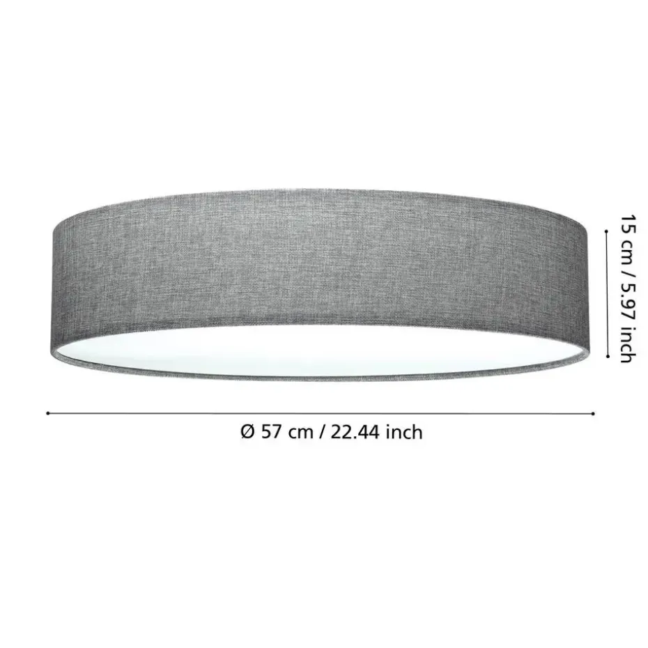 EGLO Pasteri Plafonnière - 57 cm - Wit