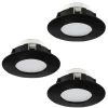 EGLO Pineda Inbouwlamp - LED - Ø 16.5 cm - Zwart