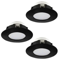 EGLO Pineda Inbouwlamp - LED - Ø 16.5 cm - Zwart