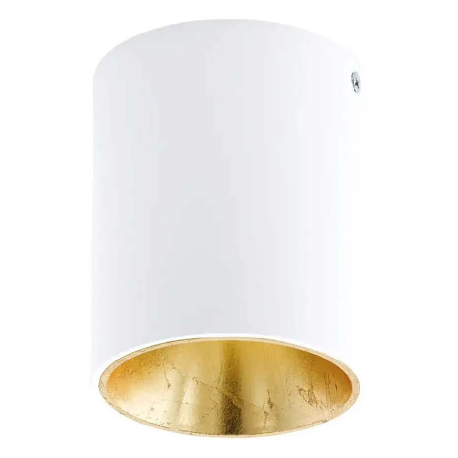 EGLO plafondspot Polasso - wit/goud - Ø10 cm