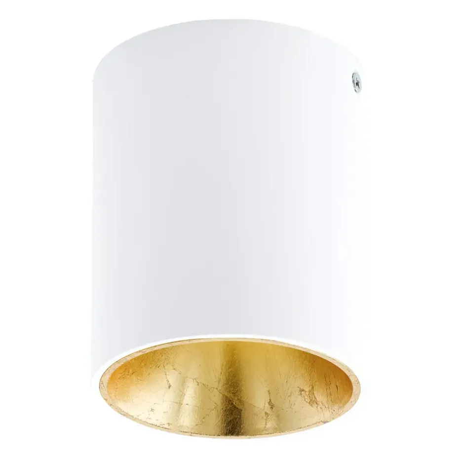 EGLO plafondspot Polasso - wit/goud - Ø10 cm