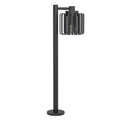 EGLO Selinus Staande lamp - E27 - Glas - Zwart