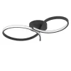 EGLO Serpins Plafondlamp - LED - 60 cm - Zwart/Wit