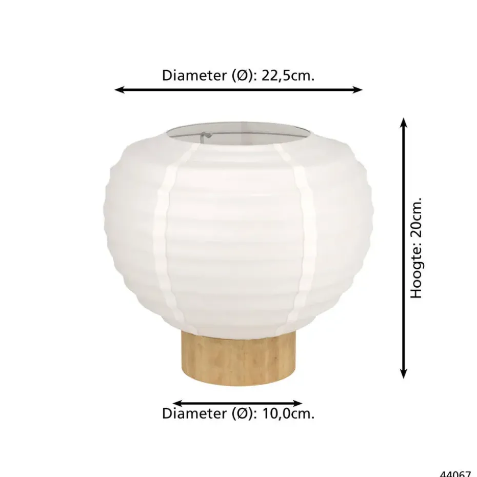 EGLO Summerhill Tafellamp - E27 - Papier - Wit