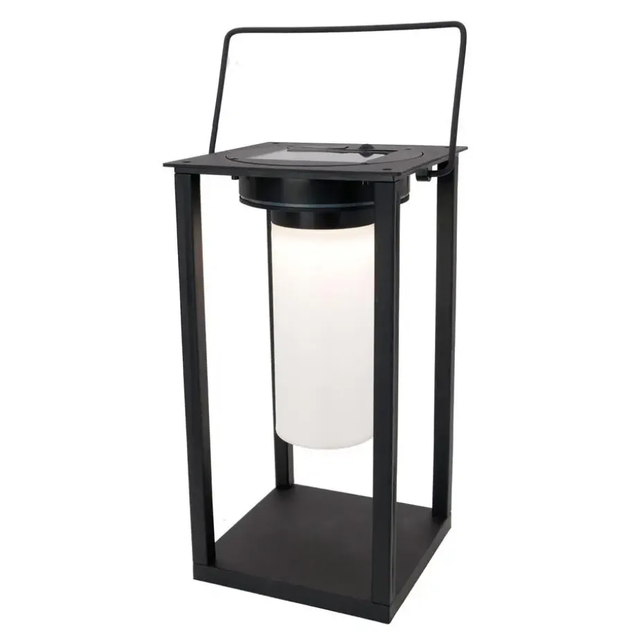EGLO Usigni Solar Tafellamp - 28 cm - Zwart/Wit