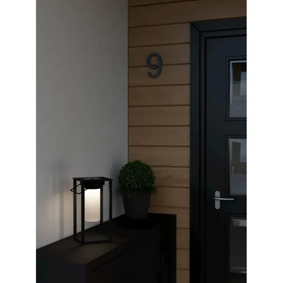 EGLO Usigni Solar Tafellamp - 28 cm - Zwart/Wit