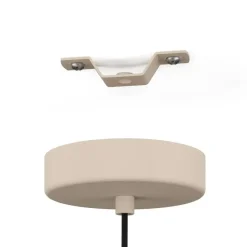 EGLO Valdiola Hanglamp - E27 - Ø 36 cm - Beige/Goud - Staal