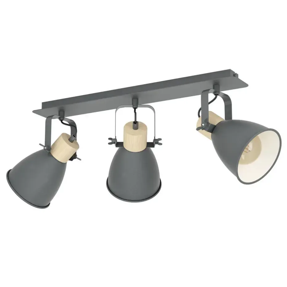 EGLOCoswarthSpot-E27-67cm-Zwart/Crème