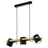 EGLOHornwoodHanglamp-E27-78cm-Zwart/Crème/Bruin