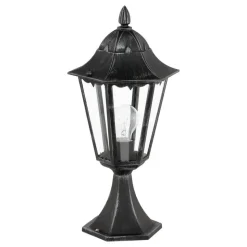 EGLONavedo-Buitenverlichting-Tuinpaaltje-1Lichts-Zwart,Zilver-Patina