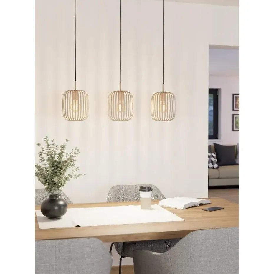 EGLORomazzinaHanglamp-E27-90cm-Zandkleur