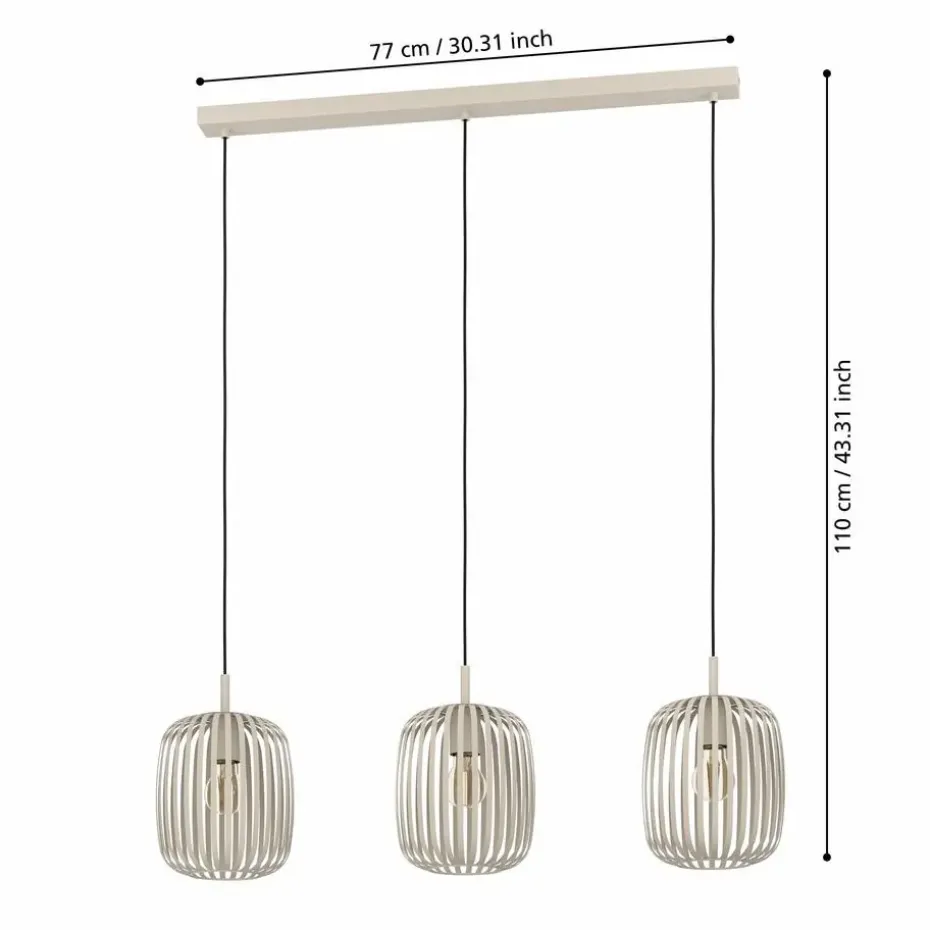 EGLORomazzinaHanglamp-E27-90cm-Zandkleur