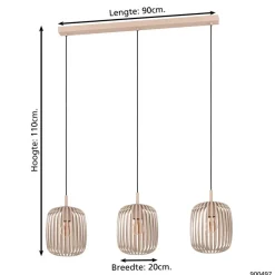 EGLORomazzinaHanglamp-E27-90cm-Zandkleur