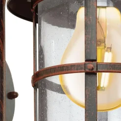 EGLOSanTelmo-Buitenverlichting-Wandlamp-Antiek-Bruin-Helder