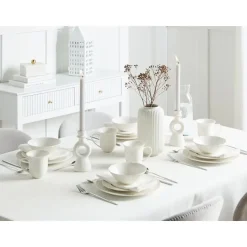 ELDERBERRY - Servies set van 16 - Wit - Porselein