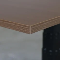 Elektrisch verstelbaar bureau - 180x80 cm - Dual motor - Zwart / Donker eiken