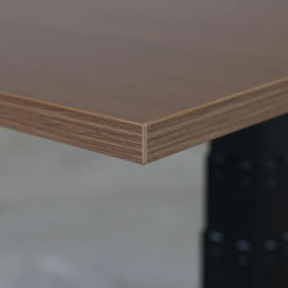 Elektrisch verstelbaar bureau - 180x80 cm - Dual motor - Zwart / Donker eiken