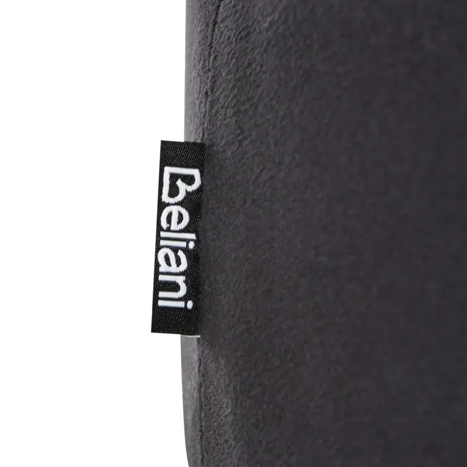 ELGIN - Poef - Zwart - 37 cm - Fluweel
