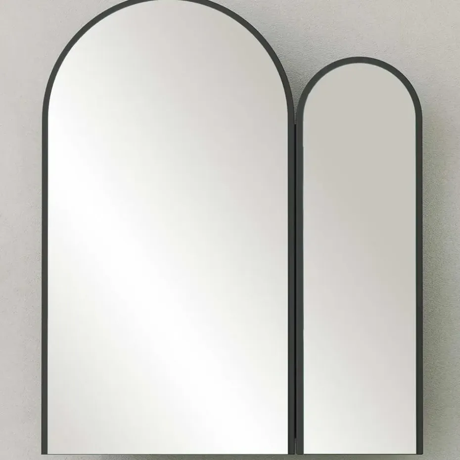 Emob Houten Zwart Badkamerkastje - 100% MDF - 45 cm Hoogte