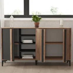 Emob Woody Fashion Console - 160 x 40 x 90 cm - Atlantic Design