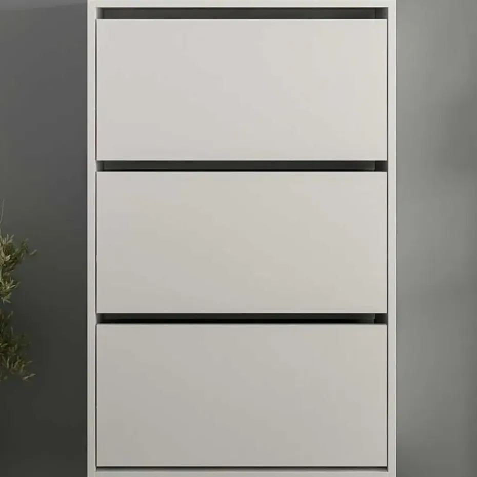 Emob Woody Fashion Schoenenkast - 18mm Dik, 70x109x25cm - Wit