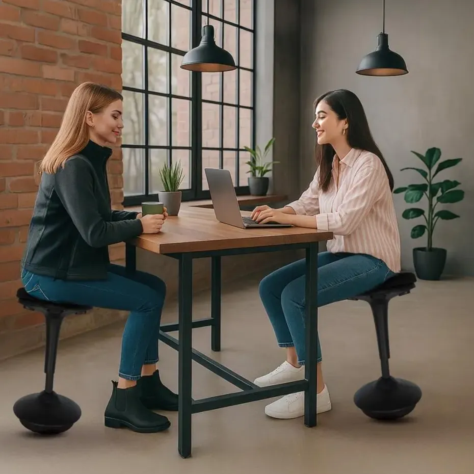 Ergonomische zit-sta kruk / wiebelkruk Base - Zwart