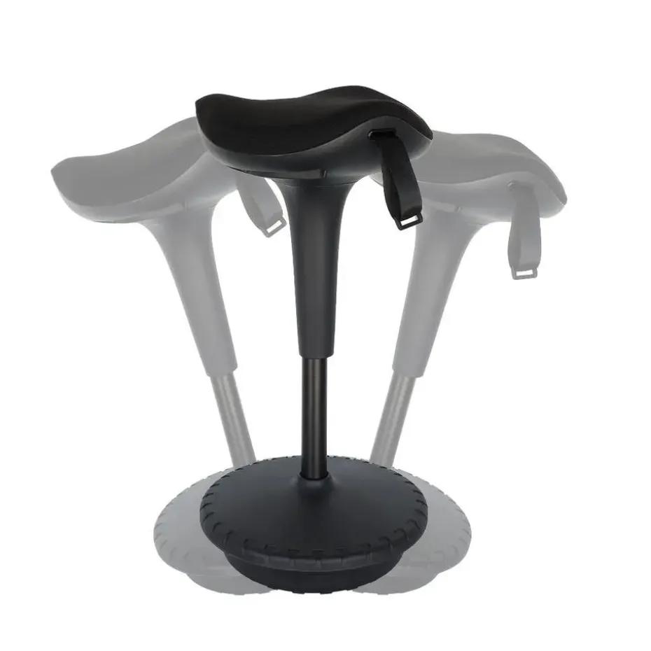 Ergonomische zit-sta kruk / wiebelkruk Ergo - Zwart