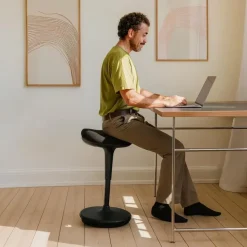 Ergonomische zit-sta kruk / wiebelkruk Ergo - Zwart