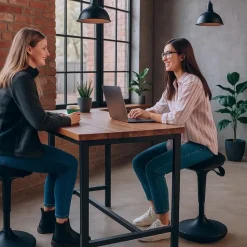 Ergonomische zit-sta kruk / wiebelkruk Ergo - Zwart