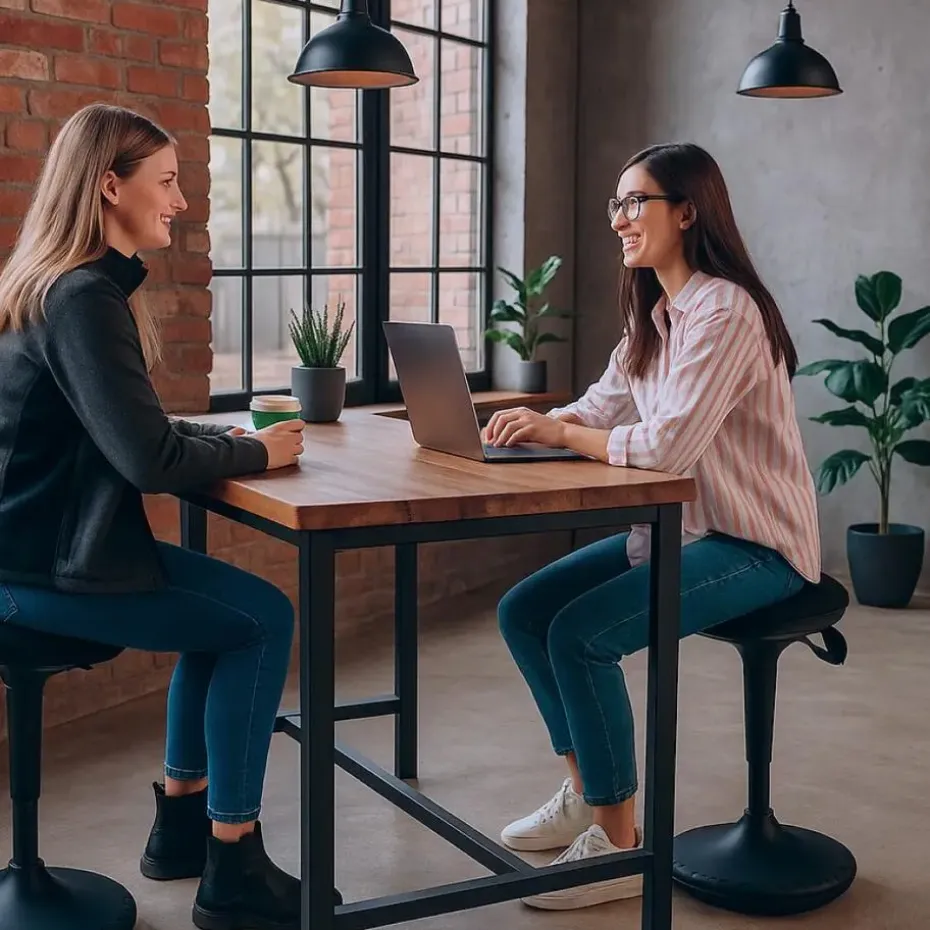 Ergonomische zit-sta kruk / wiebelkruk Ergo - Zwart