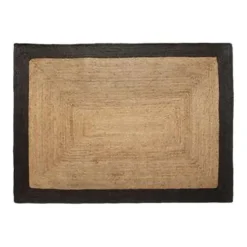 Eva Interieur Vloerkleed Jute - Naturel/Antraciet - 160x230