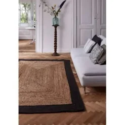Eva Interieur Vloerkleed Jute - Naturel/Antraciet - 160x230