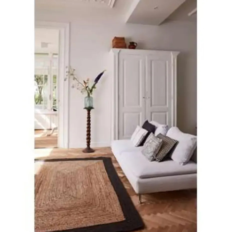 Eva Interieur Vloerkleed Jute - Naturel/Antraciet - 190x290